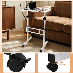MDF & Iron Standing Desk Adjustable Height Rolling Computer Desk&nbsp;AJEW-WH0596-961
