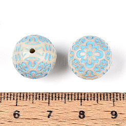 Painted Opaque Acrylic Beads&nbsp;OACR-T029-02F