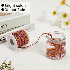 17M Sparkle Polyester Metallic Wavy Fringe Trim Ribbon&nbsp;OCOR-GF0004-47C