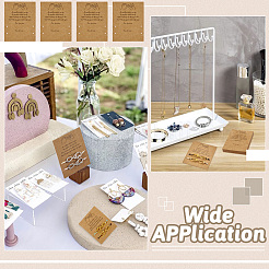 100Pcs Friendship Theme Kraft Paper Jewelry Display Cards&nbsp;CDIS-TA0001-23