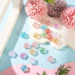 20Pcs UV Plating Transparent Acrylic Beads&nbsp;OACR-TA0001-67
