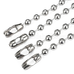 Non-Tarnish 304 Stainless Steel Ball Chain Bracelets&nbsp;BJEW-G618-03P