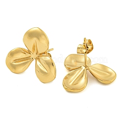 Ion Plating(IP) 304 Stainless Steel Stud Earrings for Women&nbsp;EJEW-S227-35G