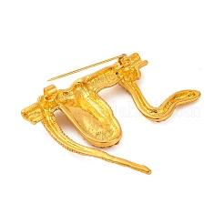 Zinc Alloy Crystal Rhinestone Enamel Brooch&nbsp;LS-JEWB-U010-02G-01