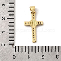 Brass Micro Pave Cubic Zirconia Pendants&nbsp;KK-I360-012G-01