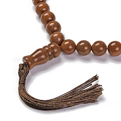 Synthetic Goldstone Beads Stretch Bracelets&nbsp;BJEW-A025-01L