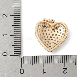 Brass Micro Pave Cubic Zirconia Pendants&nbsp;KK-Z107-15G-03
