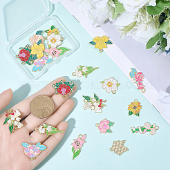 24Pcs 12 Styles Alloy Enamel Pendants&nbsp;ENAM-BM0001-02