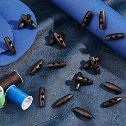 Rice Wooden Buttons&nbsp;BUTT-WH0020-14