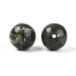 Round Acrylic Imitation Gemstone Beads&nbsp;OACR-R029-16mm-20A