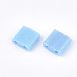 Electroplate Opaque Glass Seed Beads&nbsp;SEED-S023-18C-03A