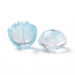 Transparent Spray Painted Glass Beads&nbsp;GLAA-I050-05
