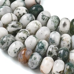 Natural Tree Agate Beads Strands&nbsp;GG-CBA9281-A01-5x8mm