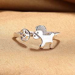 Brass Cuff Open Rings for Women&nbsp;WGDB5DF-01