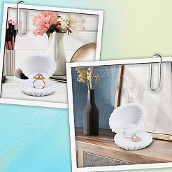 3Pcs Shell Shaped Velvet Jewelry Storage Boxes&nbsp;AJEW-SC0002-94