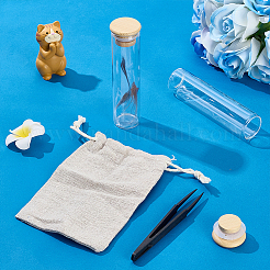 2Pcs Glass Bead Storage Tubes with Bamboo Caps for Cat Fur Storage&nbsp;AJEW-WR0002-82