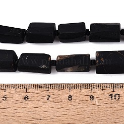 Natural Black Tourmaline Beads Strands&nbsp;G-N362-08A-01