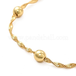 Rack Plating Brass Satellite Chain Necklace for Women&nbsp;NJEW-F304-01G