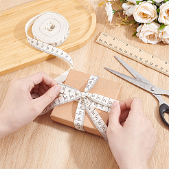 10 Yards Printed Ruler Polyester Ribbon&nbsp;OCOR-WH0070-147