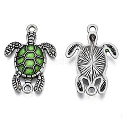 Antique Silver Tone Alloy Connector Charms&nbsp;X-PALLOY-T072-011AS-01