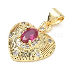 Brass Pave Cubic Zirconia Pendants&nbsp;CU-CBA83A6-07B-G