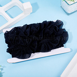 4 Yards Polyester Wrinkle Lace Ribbon&nbsp;OCOR-TA0004-18B
