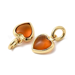 Brass Pave Cubic Zirconia Pendants&nbsp;KK-Z137-21G
