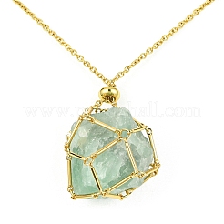 304 Stainless Steel Macrame Pouch Braided Gemstone Holder&nbsp;SA-CJ67C5-G