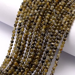 Natural Labradorite Bead Strands&nbsp;G-K146-49-3mm