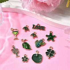 20Pcs 10 Styles Alloy Enamel Charms&nbsp;ENAM-FP0002-41