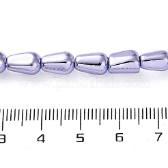 Electroplated Synthetic Magnetic Hematite Beads Strands&nbsp;G-C248-G01-6x12mm