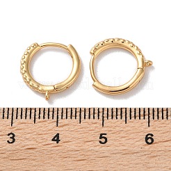 Brass Hoop Earrings Findings&nbsp;KK-B105-02G