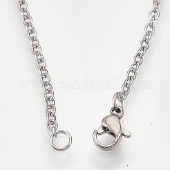 Non-Tarnish 201 Stainless Steel Pendant Necklaces&nbsp;LS-NJEW-T009-JN106-1-40