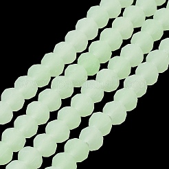 Imitation Jade Solid Color Glass Beads Strands&nbsp;EGLA-A034-J8mm-MD01