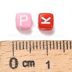 Spray Painted Opaque Acrylic Beads&nbsp;MACR-L011-01