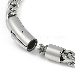 Non-Tarnish 304 Stainless Steel Wheat Chain Bracelets&nbsp;STAS-L692-001P