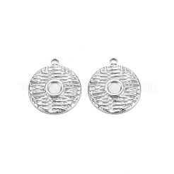 304 Stainless Steel Pendant Enamel Settings&nbsp;STAS-N097-210P