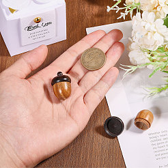 Wooden Acorn Box Jewelry Pendants&nbsp;WOOD-WH0029-87B