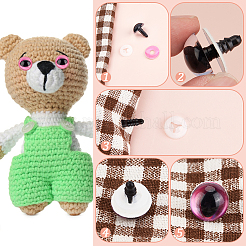 32Pcs 8 Colors ABS Plastic Safety Craft Eye&nbsp;DIY-BBC0002-09B