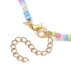 Golden Brass Heart Pendant Necklace&nbsp;NJEW-JN04530