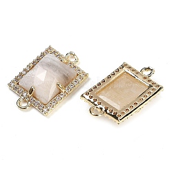 Natural Moonstone Faceted Rectangle Links&nbsp;G-I375-07G-12