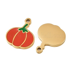 Vegetables 304 Stainless Steel Enamel Charms&nbsp;STAS-C137-02A-G