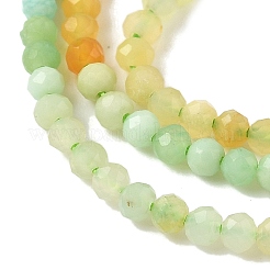 Gradient Color Natural Myanmar Jade Beads Strands&nbsp;G-D306-A04-2.5mm