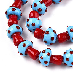 Handmade Lampwork Beads Strands&nbsp;X-LAMP-N024-09H