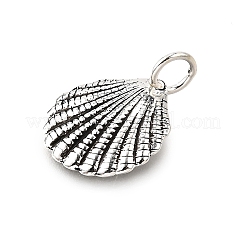 925 Sterling Silver Shell Shaped Charms&nbsp;STER-D306-09AS