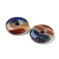 Chakra Natural Gemstone Pendants&nbsp;G-K099-30mm-01