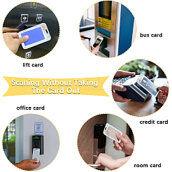 Plastic ID Card Sleeve with Polyester Lanyard Strap&nbsp;AJEW-WH20017-33D