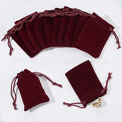 60Pcs Rectangle Velvet Drawstring Pouches&nbsp;TP-NB0001-66B