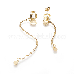 304 Stainless Steel Stud Earrings&nbsp;EJEW-E248-19G