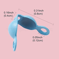 100Pcs Spray Painted Iron Bead Tips&nbsp;IFIN-YW0003-21